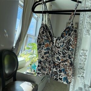 Ulla Johnson floral peplum top